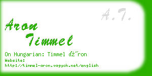 aron timmel business card